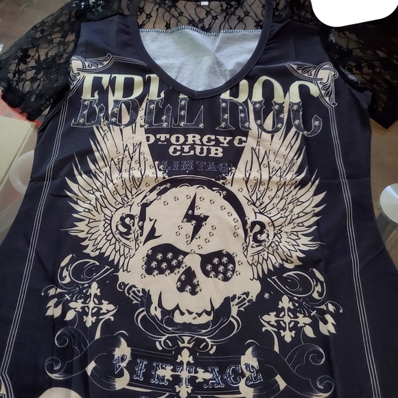 9 Rocker/Biker shirts. Size m/l. - Picture 10 of 16